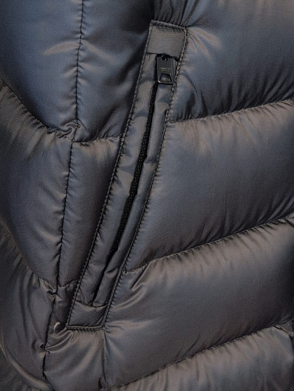 Coach Long Slim Puffer Black Coat NWT Size S - Picture 7 of 12